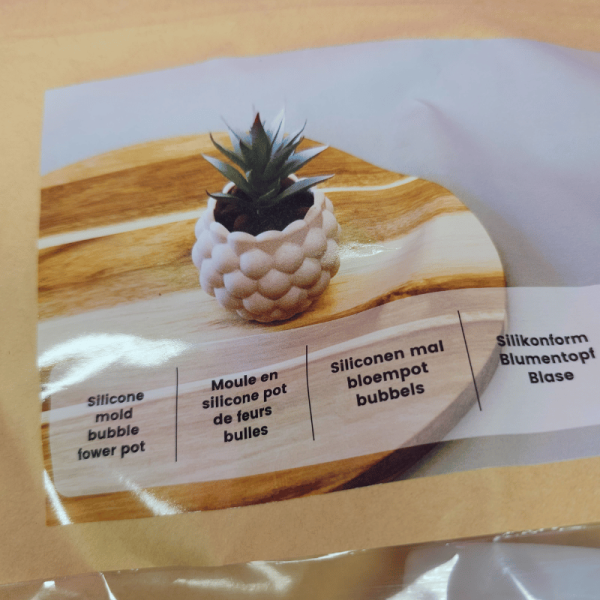 Silikonform Blumentopf Bubble 7x6cm